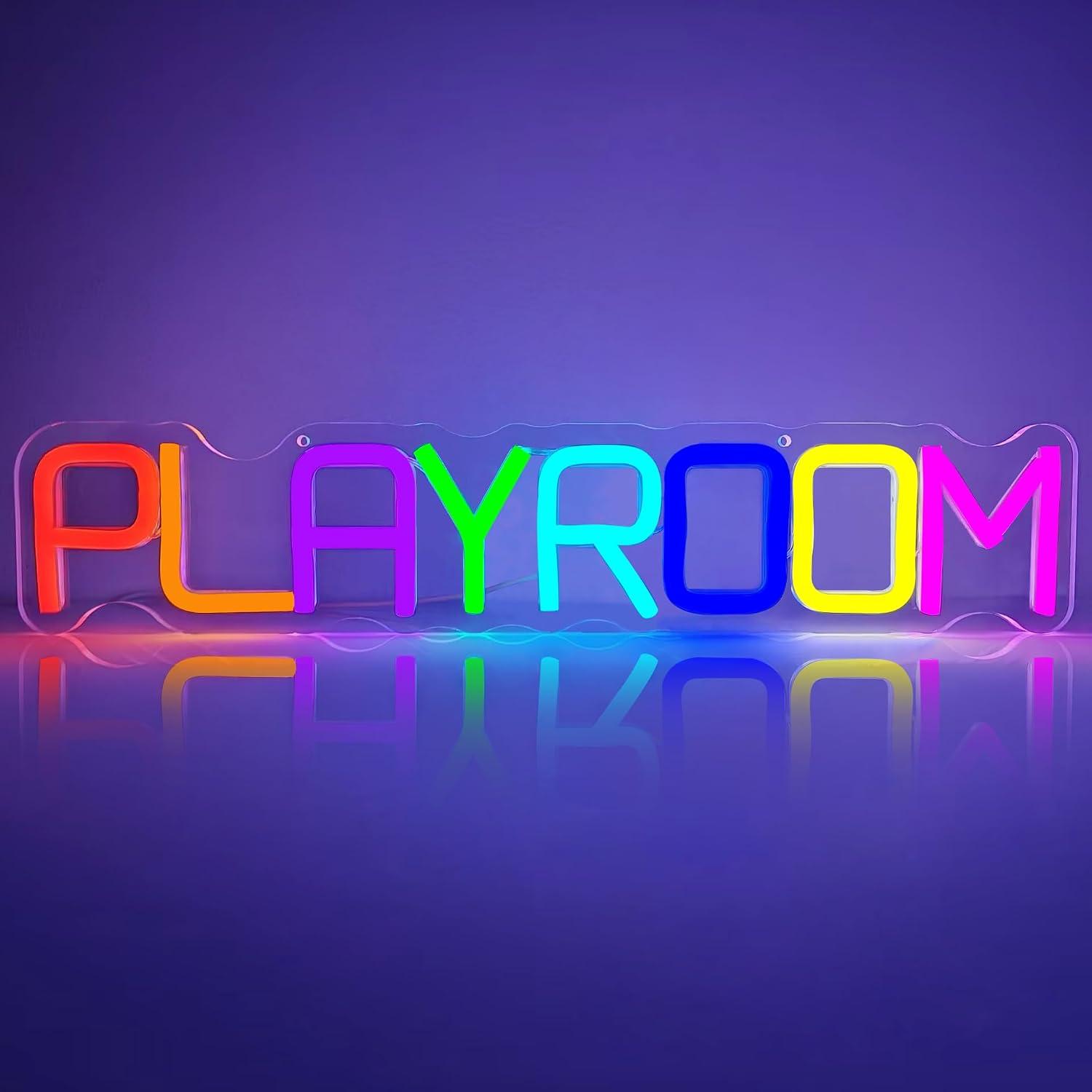Kids Play Zone Toys - Playroom Neon Sign USB Dimmable LED