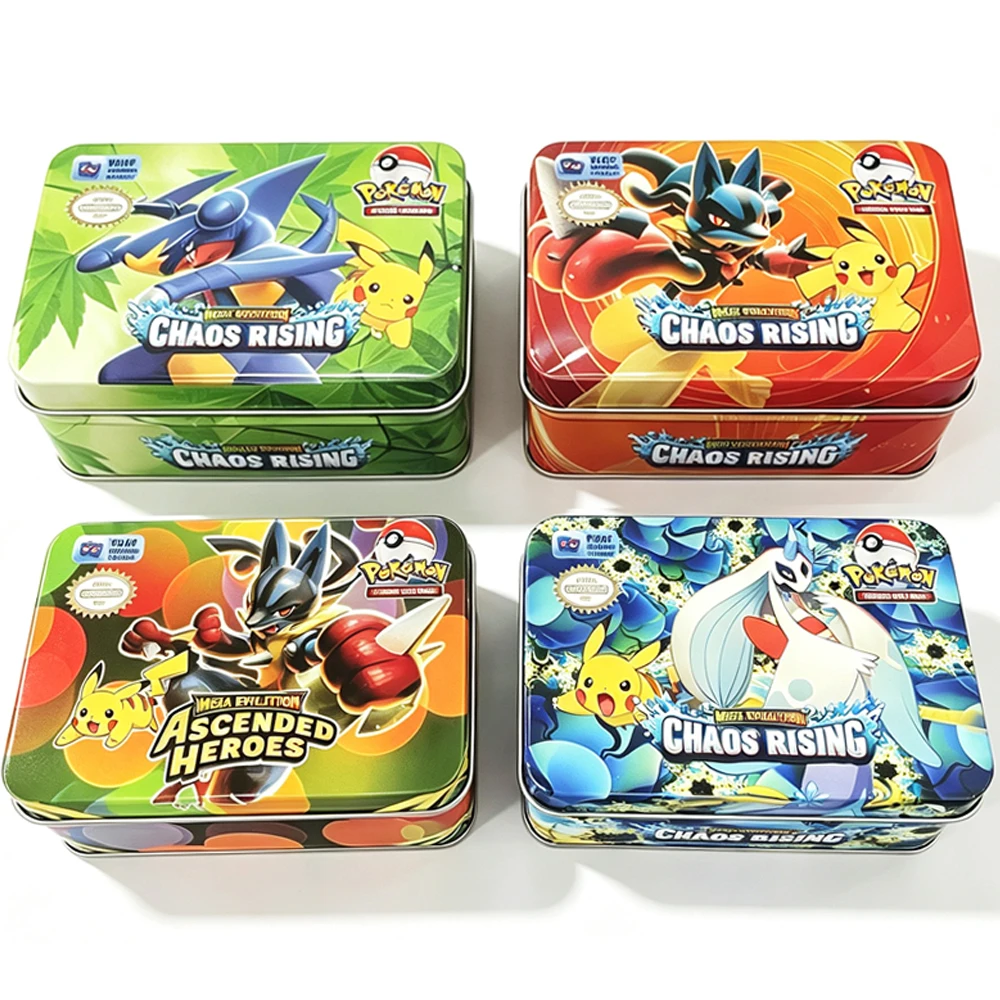 Kids Toys Set - Pokémon Card Tin Box Set 42PCS
