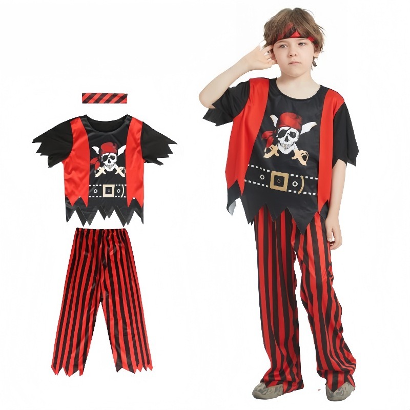 Kids Toys Set - Kids Pirate Skull Dress Up Costume