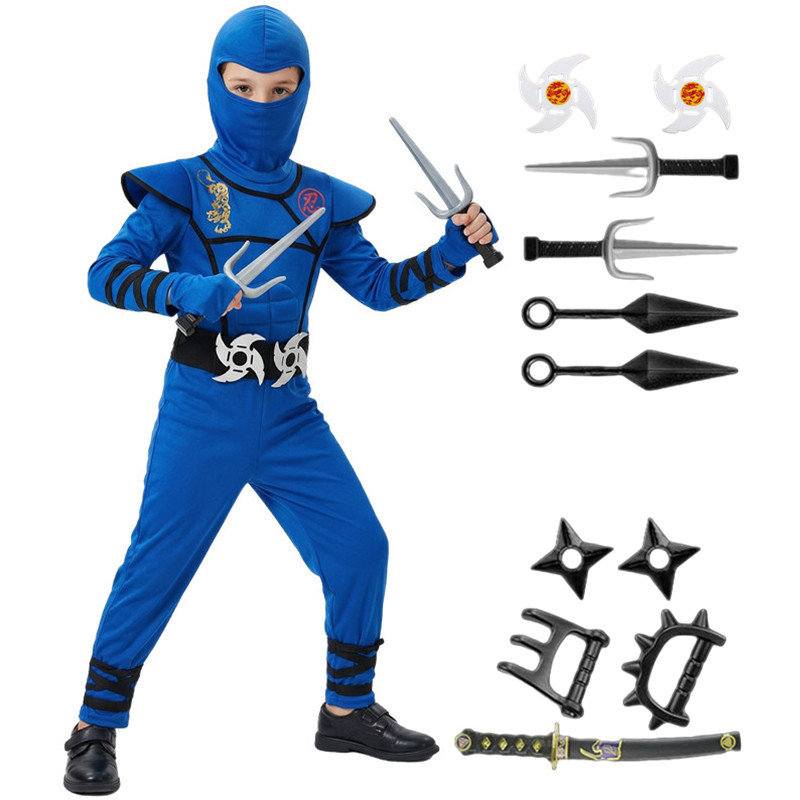 Black and Blue Ninja Costume f - Kids Toys Set 评论和价格