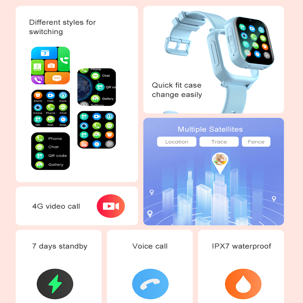 Smart Watch Kids 4G GPS WIFI V - Kids Smartwatch Gps 评论和价格