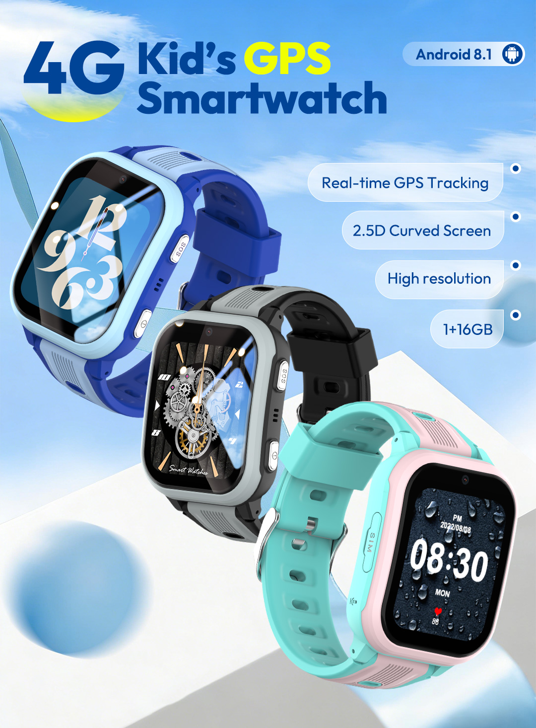 Wonlex 4G Kids Smart Watch KT4 - Kids Smartwatch Gps 评论和价格