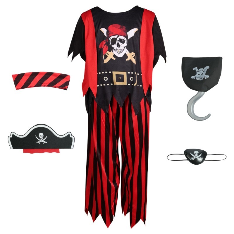 Kids Pirate Skull Dress Up Cos - Kids Toys Set 评论和价格