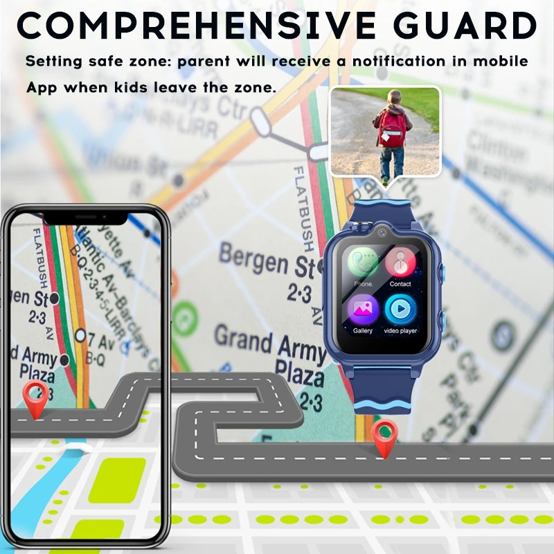 Yoateo Smart Watch Kids 4G KT1 - Kids Smartwatch Gps 评论和价格