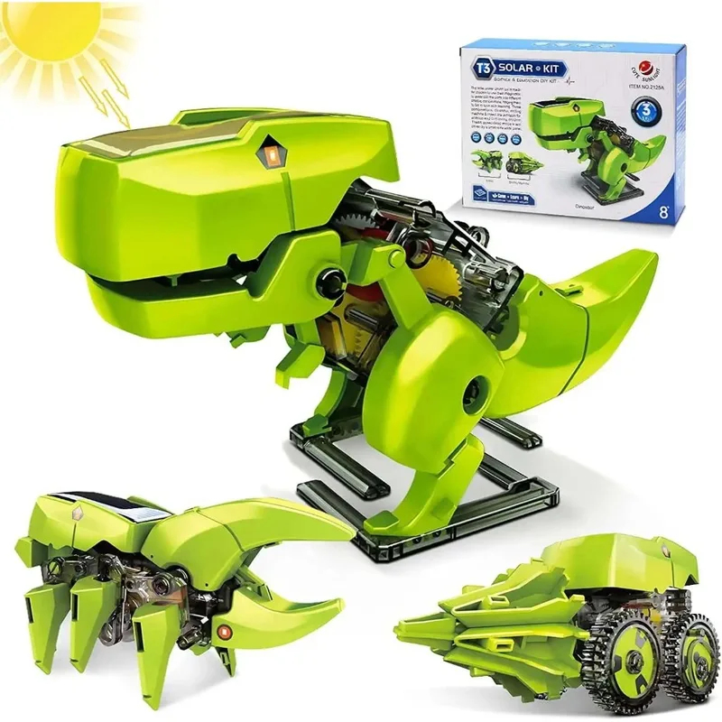 3-in-1 Solar Robot Kit, Dinosa - Kids Toys 10 Year Old 评论和价格