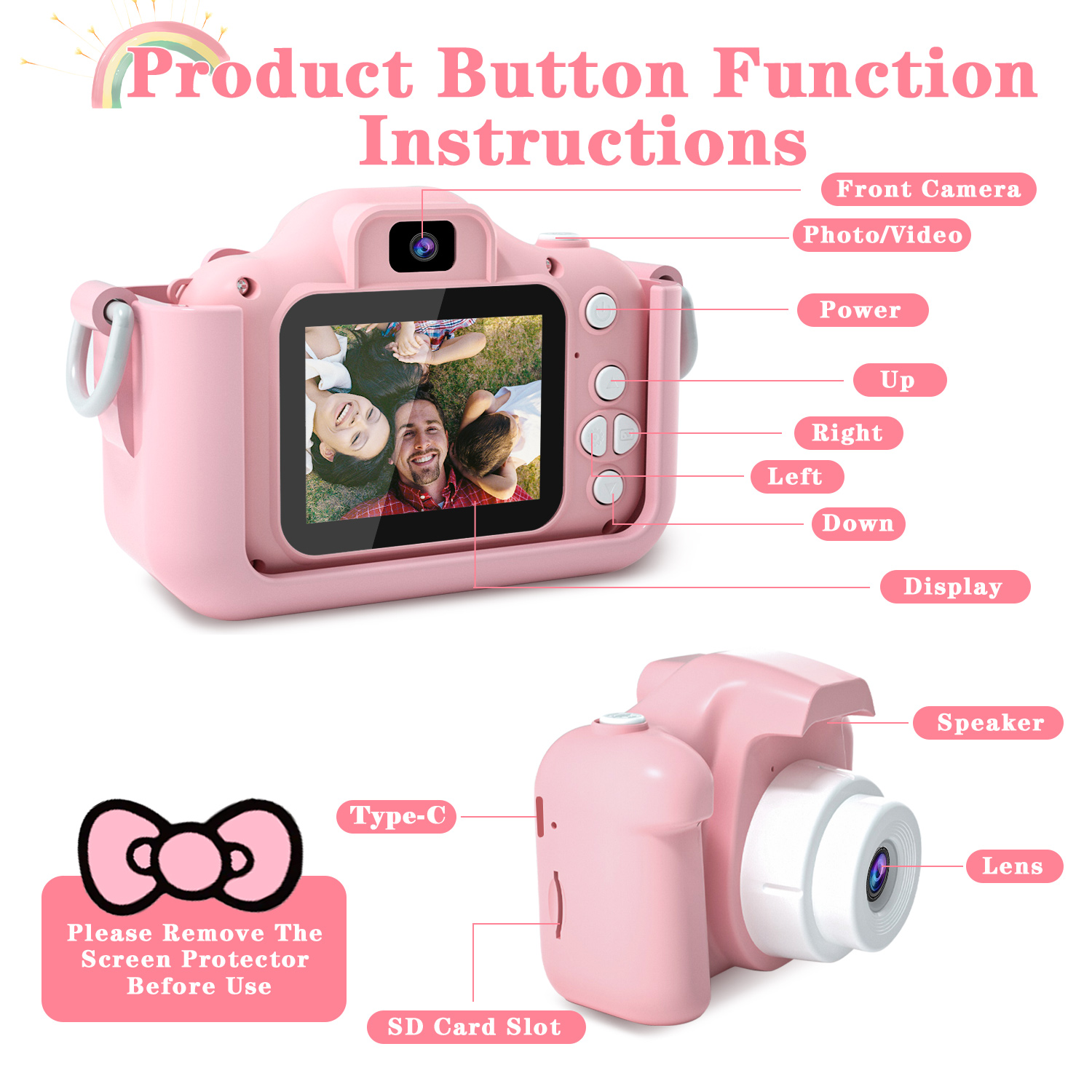 Kids Camera for Girls 1080P HD - Kids Toys Videos 评论和价格