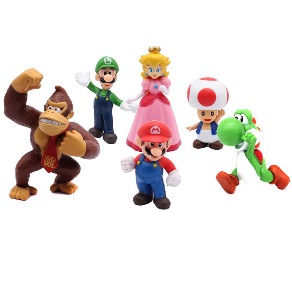 # 6pcs/set Super M Bros PVC Ac - Kids Toys Set 评论和价格